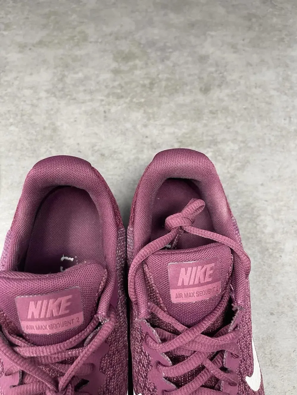 Nike Air Max Sequent 2 Sneakers Womens Size 10 Burgundy Running Athletic 852465- - Picture 9 of 11